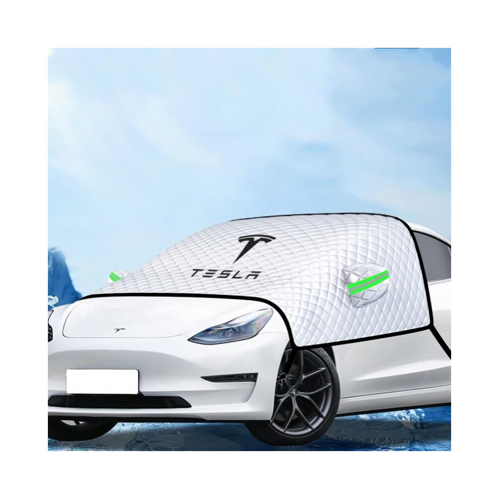 Car Windshield Snow Cover For Tesla Model S 20122016, 4Layer Windproof Uv Sunshade Ice Protection 9092120225716