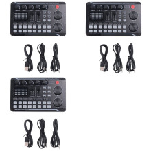 3X F998 Sound Karte Mikrofon Sound Audio Schnittstelle Mixer Sound Karte Mischpult Verstärker für Telefon PC