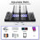 Vertical Laptop Stand Adjustable Width 6in1 Organizer SpaceSaving Dock for MacBook Tablet Black 2