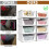 3X Stackable Wardrobe Storage Box Multi-Function Foldable Suitable for Wardrobe Storage Clothing Drawer Storage Box 3
