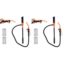 4x Liquid Transfer Pump Transfer Pump with Flow Control Nozzle 2.4 Gallons Portable Efficient Fuel Transfer Pump Orange