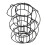 2X Kitchen Egg Rack, Spiral Egg Basket, Iron Practical Egg Storage Rack, Storage Rack Black 4