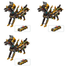 3X Magic Transformation Super Combination Car Toy 2 in 1 Kids Magnetic Collision Transforming Car Diy Toy Gift B