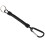 2X Key Ring, with Carabiner and Spiral Cable, 13 cm, Random Color 3