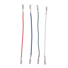 4pcs Record Player Lead Wires Set, Flexible Signal Wiring, Easy Color Identification, Durable Insulated Design