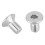 M3 x 6mm Hex Socket Countersunk Flat  Screw Bolts 100Pcs 4