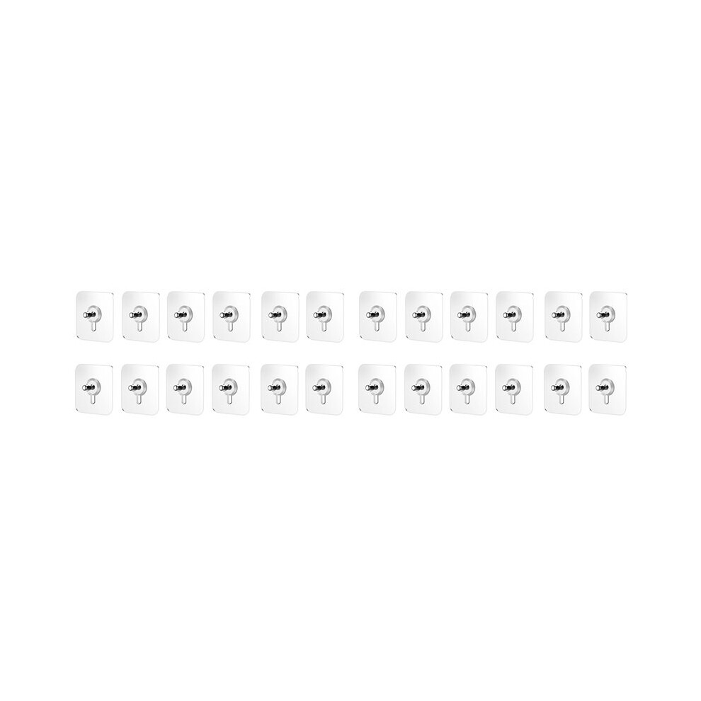 24Pcs Drill Free Adhesive Hooks,Upgraded Picture Hangers Without Nails,Nail Free Wall Hangers For Kitchen, Bathroom 6033968570333