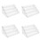 4X 4Tier Clear Acrylic CD Holder Cascading CD Storage Rack,DVD/CD Display Rack & Vinyl Record Storage Stand 1