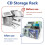 4X 4Tier Clear Acrylic CD Holder Cascading CD Storage Rack,DVD/CD Display Rack & Vinyl Record Storage Stand 8