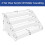4X 4Tier Clear Acrylic CD Holder Cascading CD Storage Rack,DVD/CD Display Rack & Vinyl Record Storage Stand 9