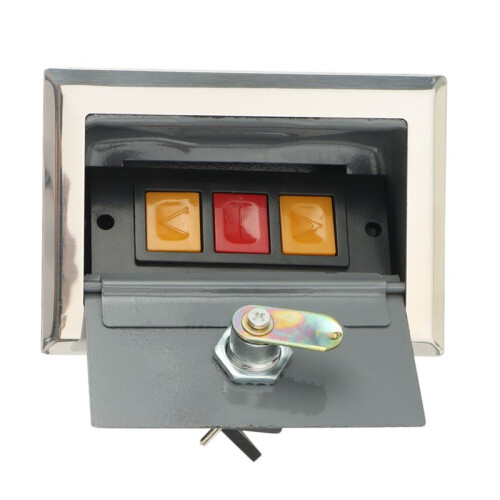 2X Garage Door Opener, Electric Door Roll  Lock Box, Surface Mounted Concealed Button  B 2