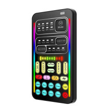 10X I9 Voice Changer Full Kit Multiple Audio Effect Live Sound Cards Ultra-Thin Live Sound Card Mic Tool