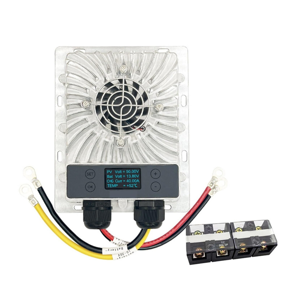 600W Mppt Solar Charge Controller With Lcd Display, Adjustable 1030V For Offgrid Battery Charging 9092120848595