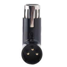 4Pcs Rotatable XLR Angle Adapter Dual Male and Female L-Shaped Connector Metal Adapter with 4 Adjustable Angle Positions