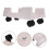 CPU Stand with Wheels Adjustable Computer Tower Holder Rolling Mobility Plastic Base for Home Office 4