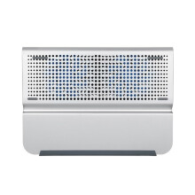 Aluminum Laptop Cooling Pad with Adjustable Height, Silent Fan and Fast Heat Dissipation for Gaming and Office