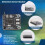 2X INA260 Detection Sensor Module High or Low Side Voltage Current Power Sensor Portable Module 5