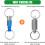 9pcs Quick Release Detachable Keychain, Double Rings Pull Apart Keychain, Spring Split Snap Seperate Keychain 2
