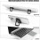 2PCS SelfAdhesive Laptop Stand and Keyboard Riser Set, Ergonomic Slim Design for Desk Space Saving 2
