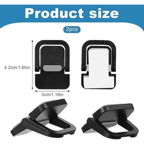 2PCS SelfAdhesive Laptop Stand and Keyboard Riser Set, Ergonomic Slim Design for Desk Space Saving 2