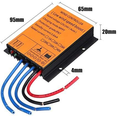 5000W 48V MPPT Wind Turbine Charge Controller Waterproof Auto Control with Overvoltage Protection 1