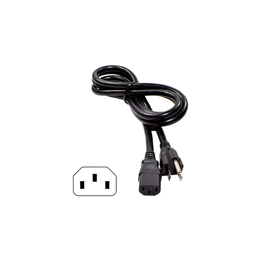 6Ft Heavyduty 14Awg Ac Power Cord Iec C13 To Nema 515P For Hitachi Tv Ul Listed 9330225045908