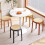 Plastic Stacking Stools Set of 2, Rattan Style Stackable Kitchen Stools for Dining Classroom, Compact Space Saving Design 2