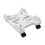 Adjustable Computer Tower Stand with Wheels Under Desk White CPU Holder for SpaceSaving and Smooth Mobility 1