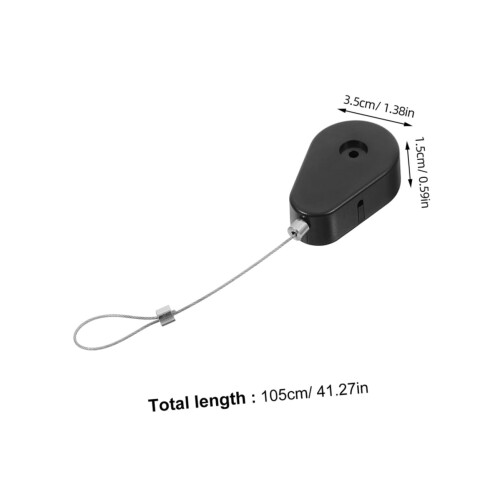 2pcs Retractable Security Tether Lock for Electronics with Fast AutoRetract Mechanism 1