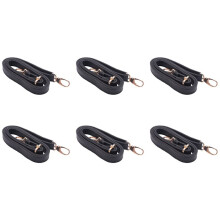 6X DIY Replacement Leather Bag Shoulder Strap Handle  Body Adjustable 140 X 2cm, Black