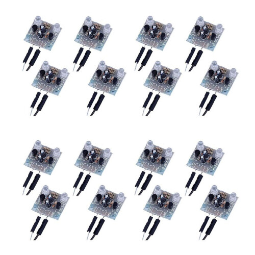 16-Piece Set 5mm LED Flash DIY Kit Electronic  Kit PCB Circuit Welding Skills Learning Training Kit