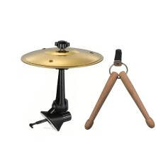 Mini Cymbal Car Ornament for Music Lovers, Funny Car Vent Decoration, Universal Metal Dashboard Accessory, Yellow