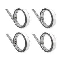 4X Stainless Steel Adhesive Scale Precision Woodworking Guide Rail Self-Adhesive Tape Measure Metal with Glue,B-100cm