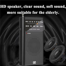 2X  Radio Portable AM/FM All Band Stereo Weather Pocket Radio Receiver for Old  Walking Hiking Camping