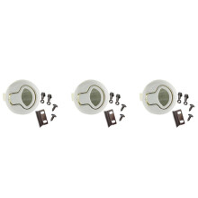 3X Hatch Round Pull LatchLatch Flush Pull For1/4 Door Boat Deck Hatch RV Drawers Cabinet Yacht