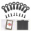 Picture Frame Turn Button Fasteners Set, 300 PCS Picture Frame Backing Clips Photo Frame Hardware Clips 4