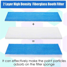 2Pcs Airbrush Booth Filter Spray Set Pad Spray Booth Exhaust Filter for Master/Paasche/Sky Enterprise/Airhobby
