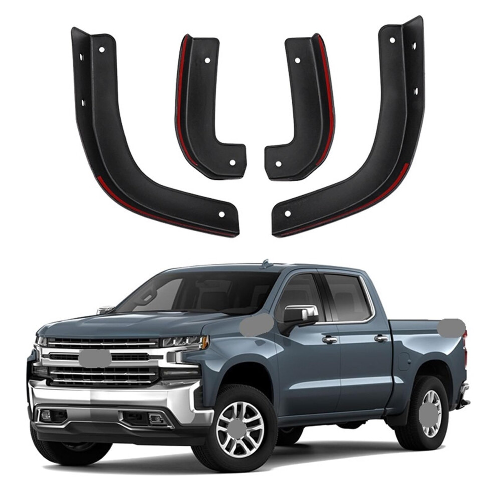 Mud Flaps For Chevrolet Silverado 20192024 Front And Rear, Factorystyle Fit Mud Guards, Enhanced Road Debris Protection 9330225045991