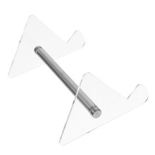 Clear Acrylic Keyboard Stand for Desk, Ergonomic Keyboard Riser with Detachable Design for Office and Home