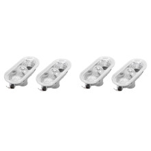 4PièCes SéRies Voiture-Style Marqueur LatéRal Clignotant RéPéTiteur de Lampe de LumièRe pour Leon 2000-2006 1J0949117