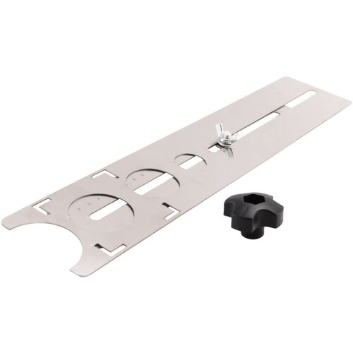 2X Multi-Functional Stainless Steel Ceramic Tile Hole Locator Ruler 360 Degree Adjustable Punching Hand Measure Tools 2