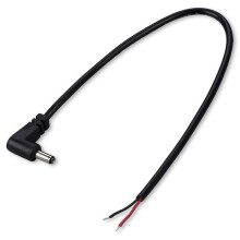 (50 Pack) Vervanging 3.5mm X 1.35mm 90 Graden Rechte Hoek Power Mannelijke Plug Jack Naar Blote Draad Open End Pigtail Power