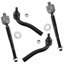 4Pcs Front Tie Rod End Suspension Kit for Lexus GS300 GS400 GS430 19982005 Direct Fit Replacement