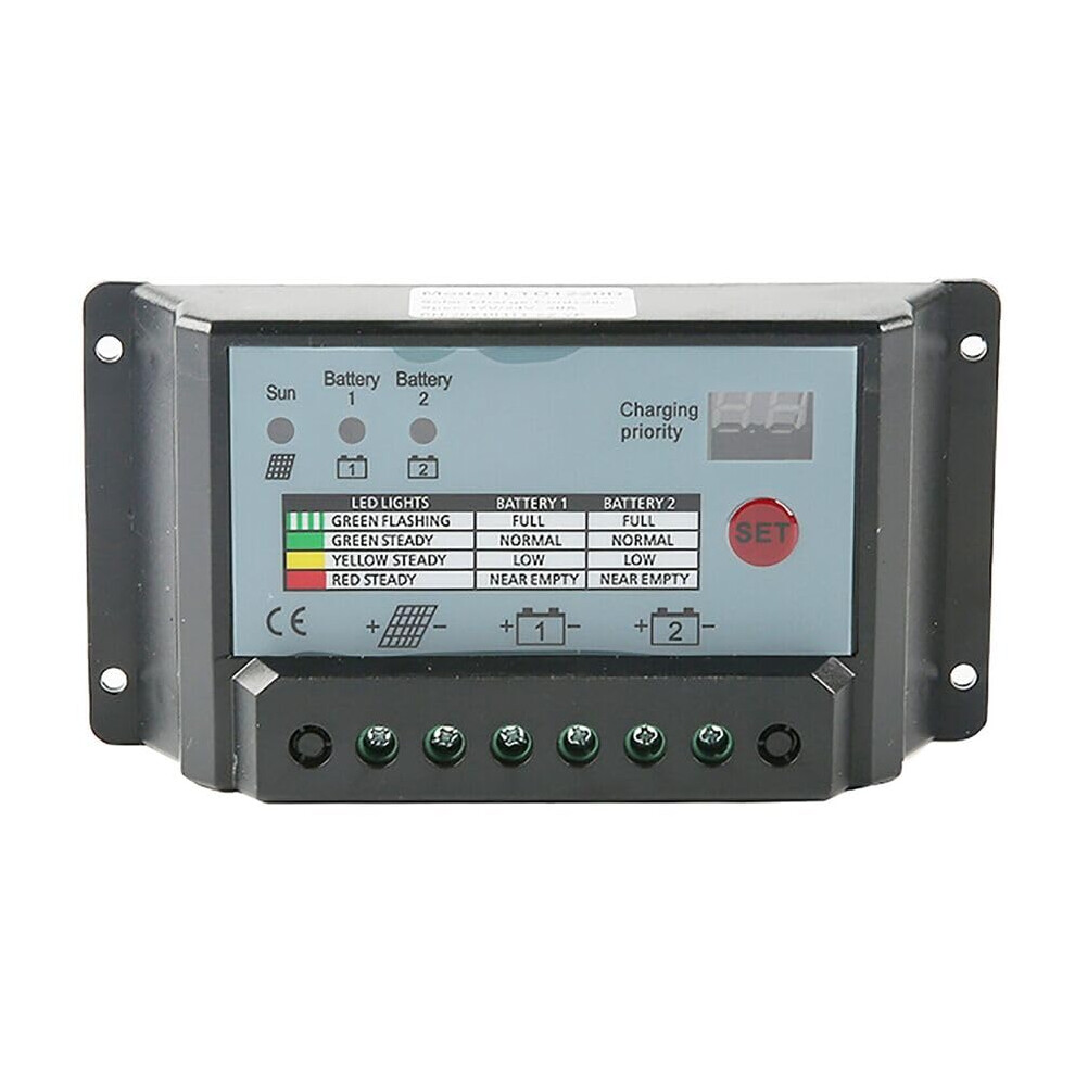 20A Dual Battery Solar Charge Controller Regulator For 12V 24V With Efficiency And Battery Protection 9771547104780