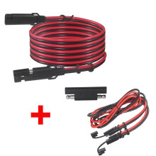 6FT SAE to SAE Extension Cable 16AWG and 10AWG for Battery Maintainer Current Support