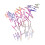 Reflective Car Sticker Multicolor Laser Hahaha Pattern Reflective Bumper Decal for Night Visibility 1