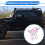 Reflective Car Sticker Multicolor Laser Hahaha Pattern Reflective Bumper Decal for Night Visibility 2