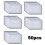 50PCS Transparent Waterproof Envelope Folder with Buttons, A4 Size, Thickened Plastic Material for School Office 8