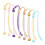 7pc DIY Beadable Bookmarks Bulk,Beadable Bookmarks Pendant Bar,  Beaded Book Lanyards Chains for Students Teachers 1