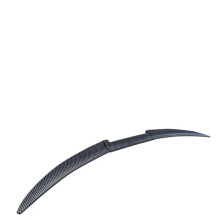 Universal 54 Inch Carbon Fiber Look Rear Trunk Lip Spoiler, Adjustable NoDrill Tape Mount for Cars